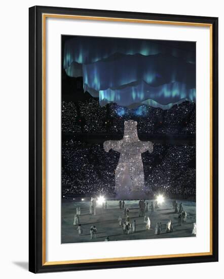 Performers During the Opening Ceremony for the Vancouver 2010 Olympics-null-Framed Photographic Print