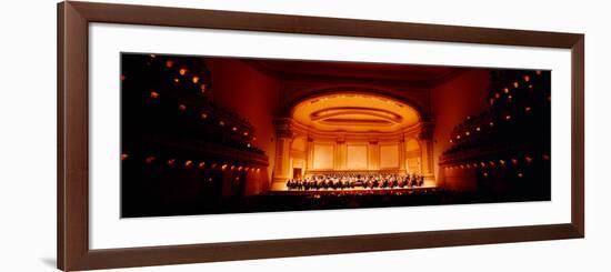 Performers on a Stage, Carnegie Hall, New York City, New York State, USA-null-Framed Photographic Print