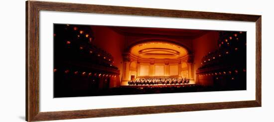 Performers on a Stage, Carnegie Hall, New York City, New York State, USA-null-Framed Photographic Print