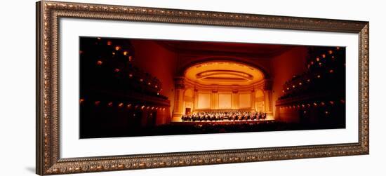 Performers on a Stage, Carnegie Hall, New York City, New York State, USA-null-Framed Photographic Print