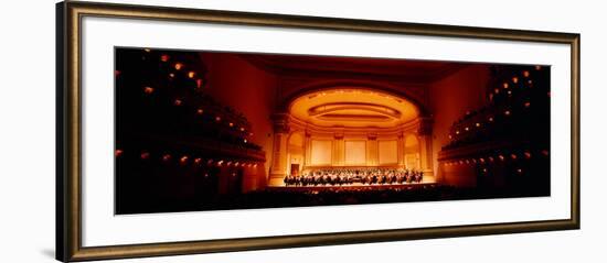 Performers on a Stage, Carnegie Hall, New York City, New York State, USA-null-Framed Photographic Print