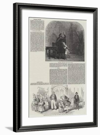 Performing Arts in London-null-Framed Giclee Print