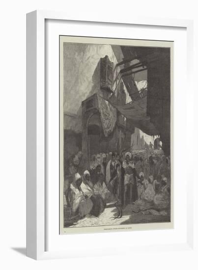 Performing Snake-Charmers at Cairo-Charles Auguste Loye-Framed Giclee Print