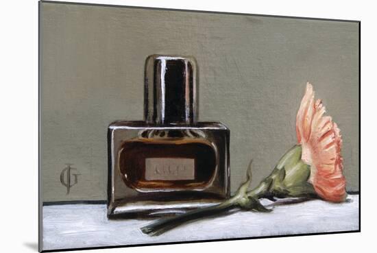 Perfume Bottle and Carnation, 2009-James Gillick-Mounted Giclee Print
