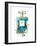 Perfume Bottle Deep Teal-Amanda Greenwood-Framed Art Print