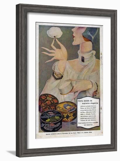 Perfumeria, Magazine Advertisement, Spain, 1929-null-Framed Giclee Print