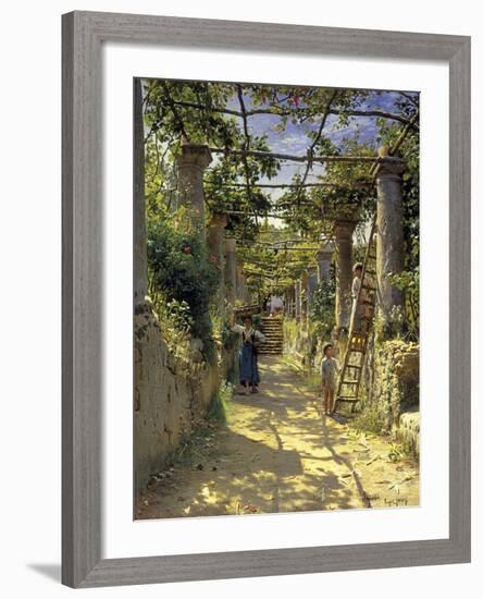 Pergola Harvest-Peder Monsted-Framed Giclee Print