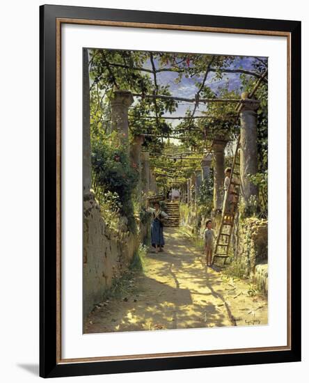 Pergola Harvest-Peder Monsted-Framed Giclee Print