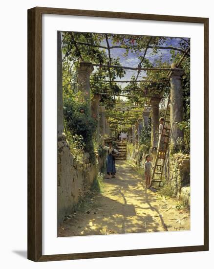 Pergola Harvest-Peder Monsted-Framed Giclee Print