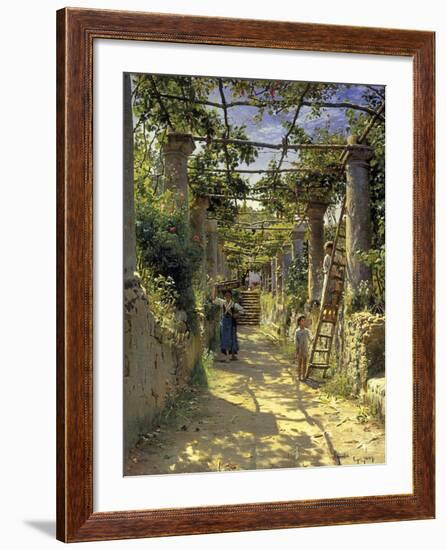 Pergola Harvest-Peder Monsted-Framed Giclee Print