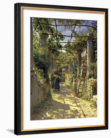 Pergola Harvest-Peder Monsted-Framed Giclee Print