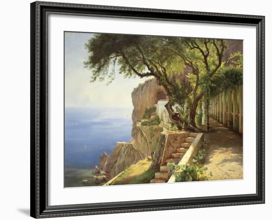 Pergola In Amalfi-Carl Frederic Aagaard-Framed Giclee Print