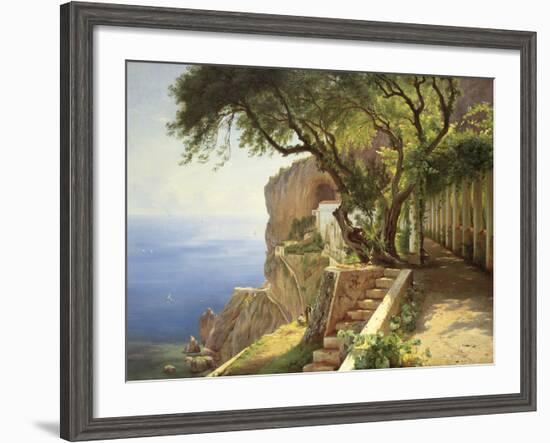 Pergola In Amalfi-Carl Frederic Aagaard-Framed Giclee Print