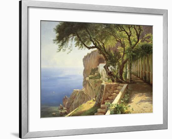 Pergola In Amalfi-Carl Frederic Aagaard-Framed Giclee Print