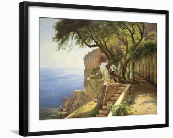 Pergola In Amalfi-Carl Frederic Aagaard-Framed Giclee Print