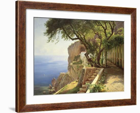 Pergola In Amalfi-Carl Frederic Aagaard-Framed Giclee Print