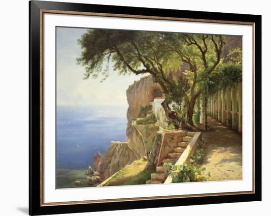 Pergola In Amalfi-Carl Frederic Aagaard-Framed Giclee Print