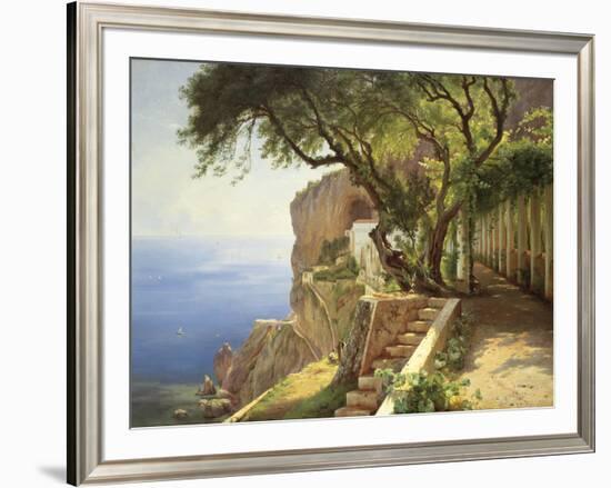 Pergola In Amalfi-Carl Frederic Aagaard-Framed Giclee Print