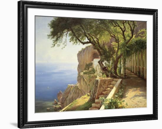 Pergola In Amalfi-Carl Frederic Aagaard-Framed Giclee Print