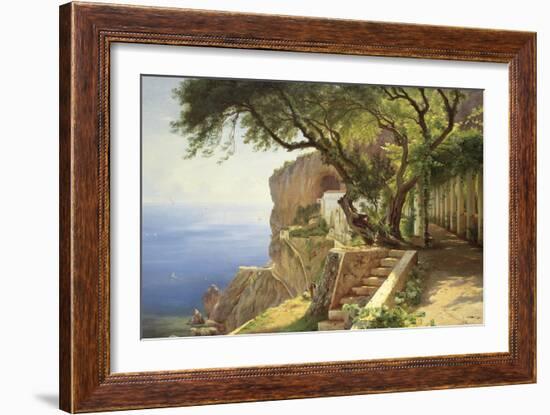 Pergola in Amalfi-Carl Frederic Aagaard-Framed Premium Giclee Print