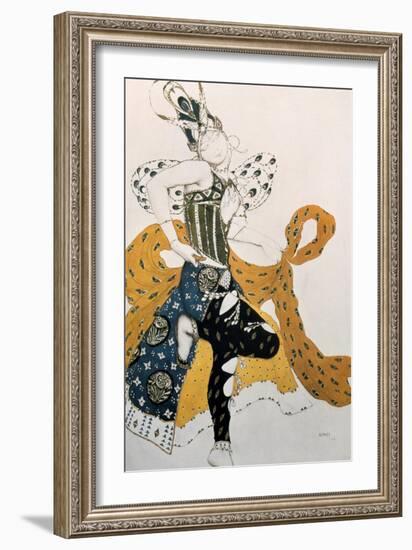 Peri (Natasha Trouhanov), Costume Design for La Peri, 1911-Leon Bakst-Framed Giclee Print