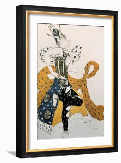 Peri (Natasha Trouhanov), Costume Design for La Peri, 1911-Leon Bakst-Framed Giclee Print