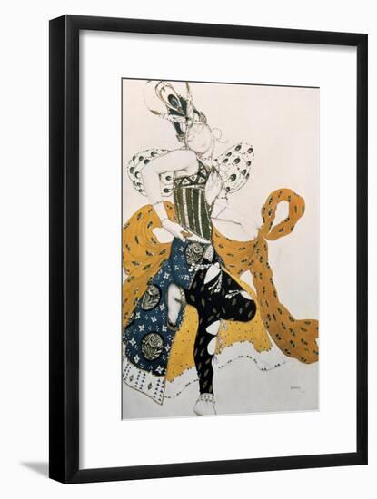 Peri (Natasha Trouhanov), Costume Design for La Peri, 1911-Leon Bakst-Framed Giclee Print