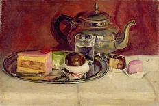 Still Life with Cakes and a Silver Teapot-Pericles Pantazis-Giclee Print