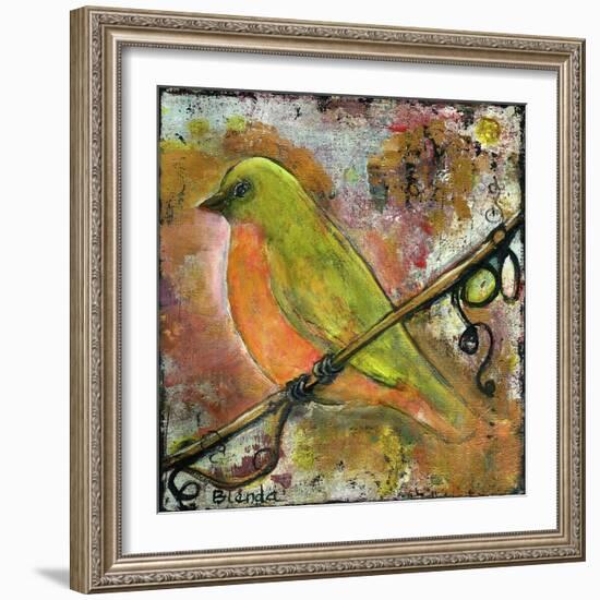 Peridot Bird-Blenda Tyvoll-Framed Giclee Print