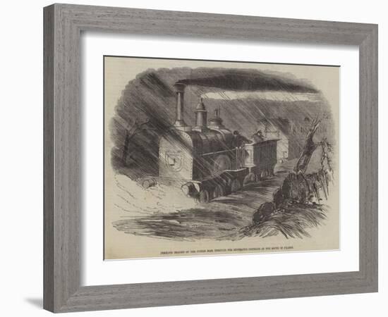 Perilous Transit of the Indian Mail Through the Inundated Districts of the South of France-null-Framed Giclee Print