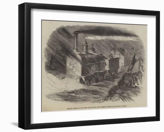 Perilous Transit of the Indian Mail Through the Inundated Districts of the South of France-null-Framed Giclee Print