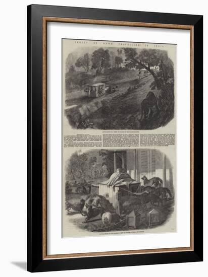 Perils of Dawk Travelling in India-null-Framed Giclee Print