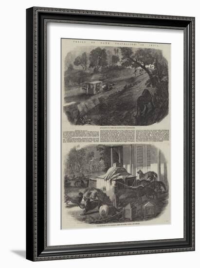 Perils of Dawk Travelling in India-null-Framed Giclee Print