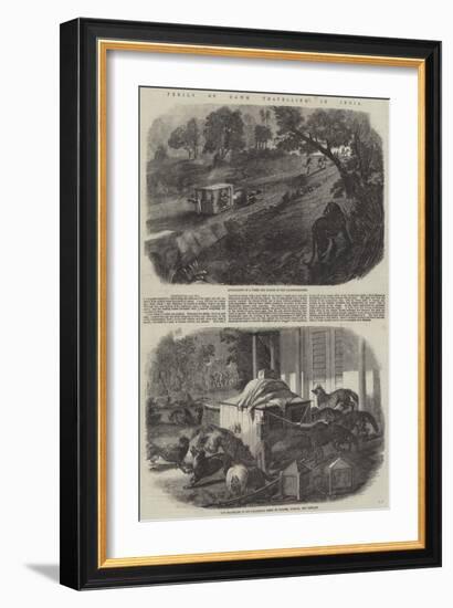 Perils of Dawk Travelling in India-null-Framed Giclee Print