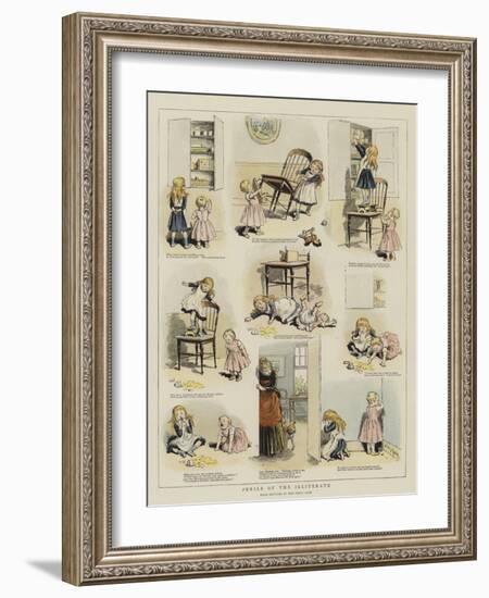 Perils of the Illiterate-Adrien Emmanuel Marie-Framed Giclee Print