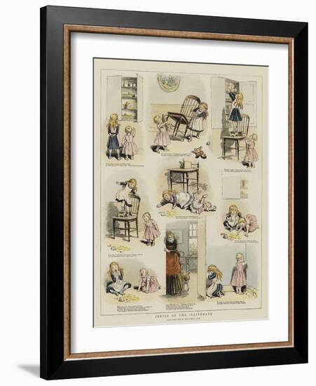 Perils of the Illiterate-Adrien Emmanuel Marie-Framed Giclee Print