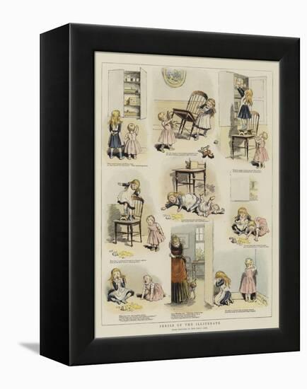 Perils of the Illiterate-Adrien Emmanuel Marie-Framed Premier Image Canvas