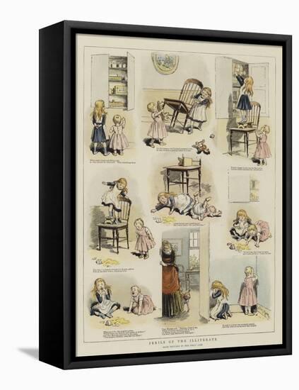 Perils of the Illiterate-Adrien Emmanuel Marie-Framed Premier Image Canvas