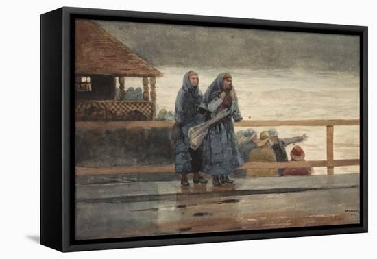 Perils of the Sea, 1881 (W/C over Graphite on Paper)-Winslow Homer-Framed Premier Image Canvas