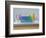 Periodic table of the elements with glassware-null-Framed Photographic Print