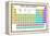 Periodic Table of the Elements with Symbol and Atomic Number-charobnica-Framed Stretched Canvas