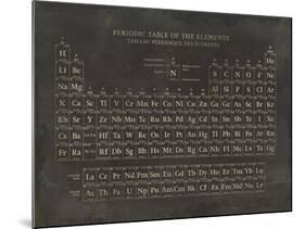Periodic Table-The Vintage Collection-Mounted Giclee Print