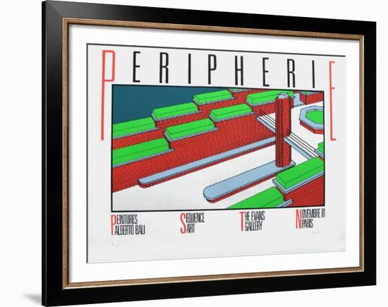 Périphéries-Alberto Bali-Framed Serigraph