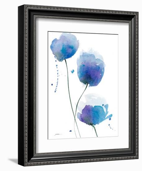 Periwinkle Blue-Sheila Golden-Framed Art Print