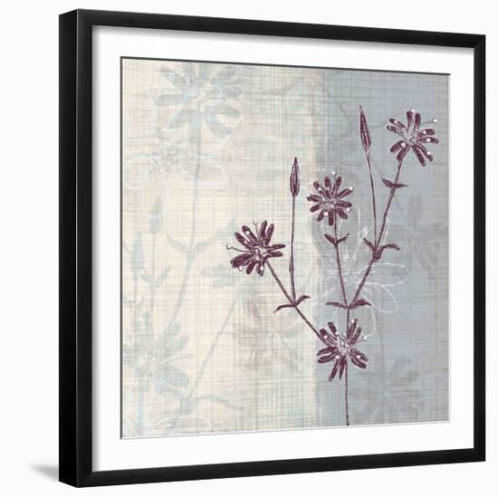 Periwinkle Fields II-Tandi Venter-Framed Giclee Print