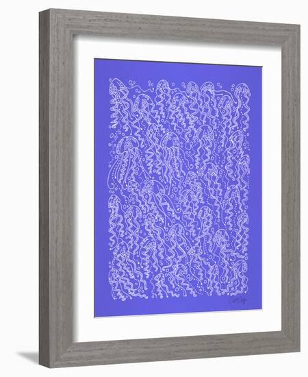 Periwinkle Jellyfish-Cat Coquillette-Framed Giclee Print