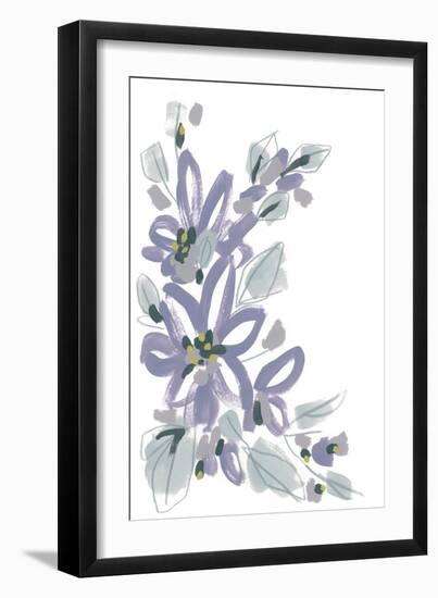 Periwinkle Patch I-June Vess-Framed Art Print