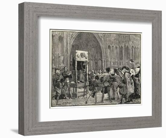 Perkin Warbeck Claimant to the English Crown is Placed in the Pillory on the Orders of Henry VII-H.m. Paget-Framed Art Print