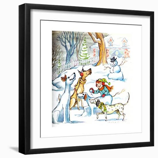 Perky Puppet - Jack & Jill-Barbara Werner-Framed Giclee Print