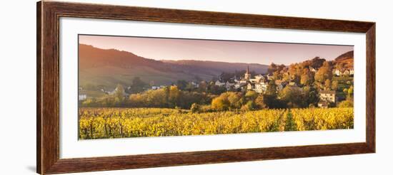 Pernand-Vergelesses and its Vineyards, Cote D'Or, Burgundy, France-Matteo Colombo-Framed Photographic Print